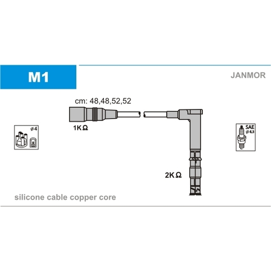 M1 - Ignition Cable Kit 