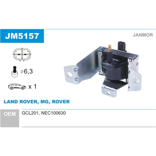 JM5157 - Ignition coil 