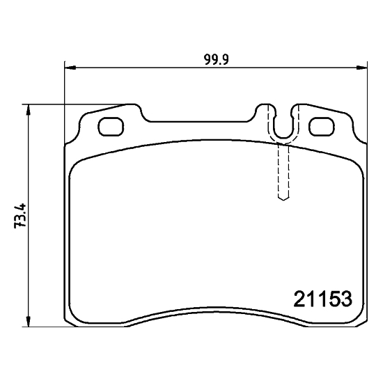 MDB1724 - Brake Pad Set, disc brake 