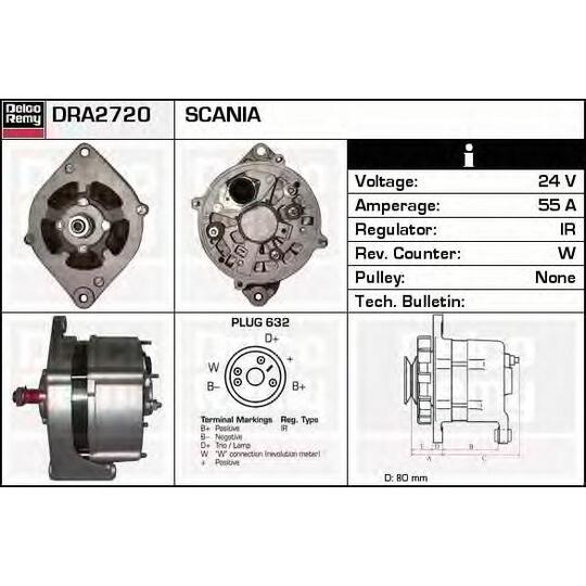 DRA2720 - Alternator 