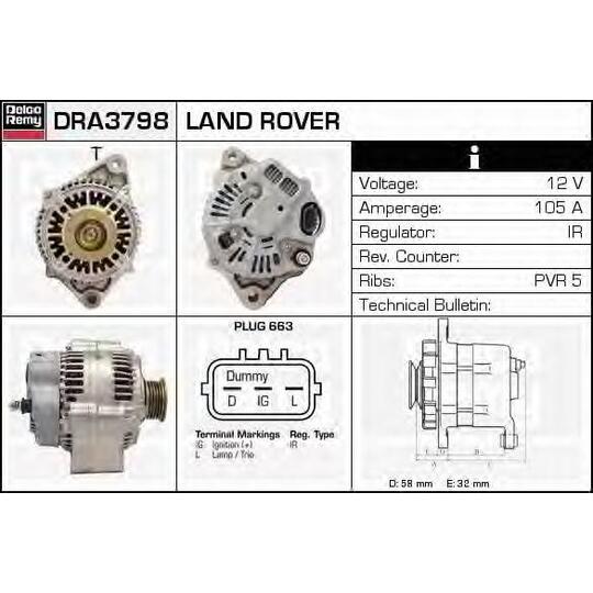 DRA3798 - Alternator 