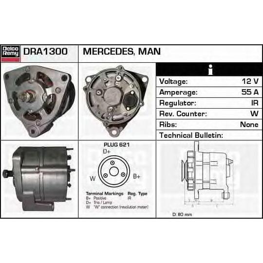 DRA1300 - Alternator 