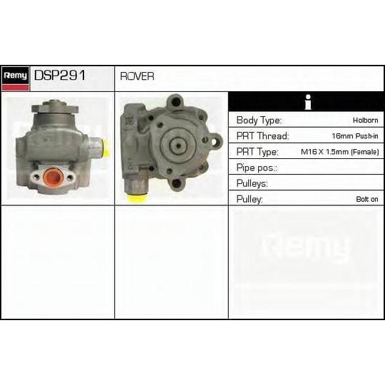 DSP291 - Hydraulic Pump, steering system 