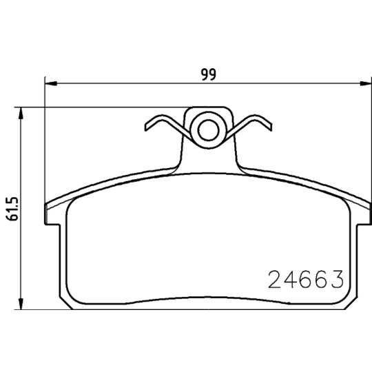 MDB2912 - Brake Pad Set, disc brake 