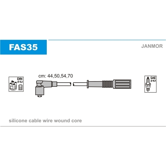FAS35 - Tändkabelsats 