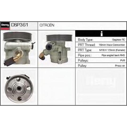 DSP361 - Hydraulic Pump, steering system 