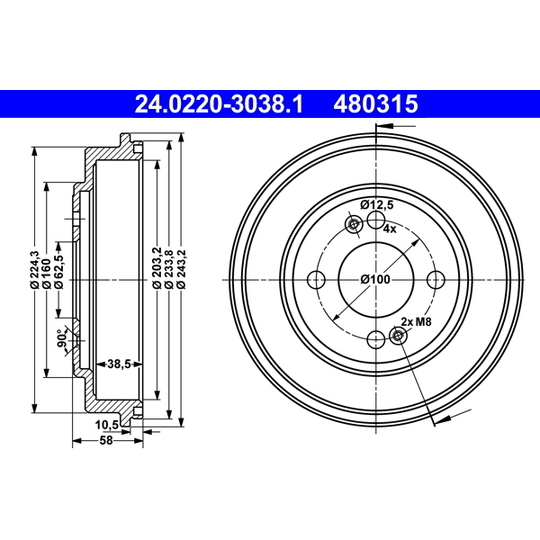 24.0220-3038.1 - Piduritrummel 