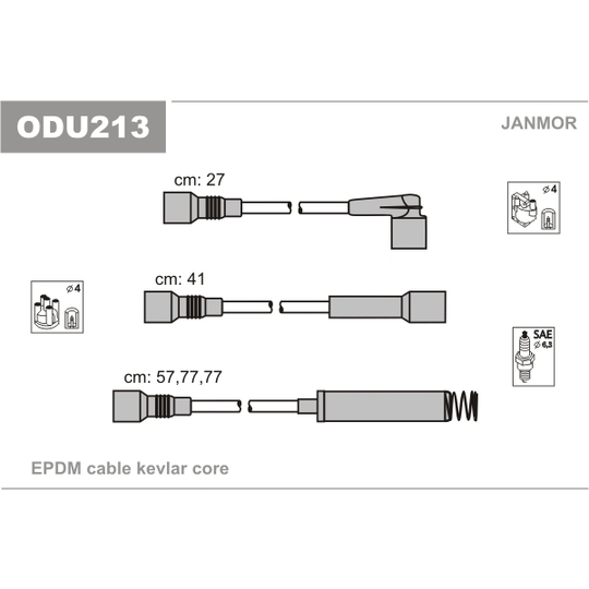ODU213 - Süütesüsteemikomplekt 