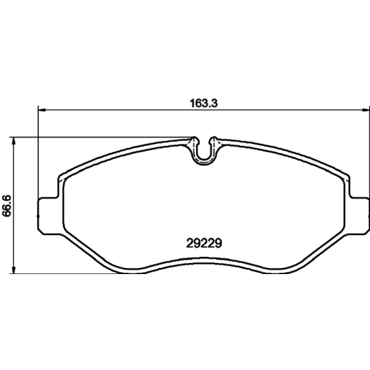 MDB2907 - Brake Pad Set, disc brake 