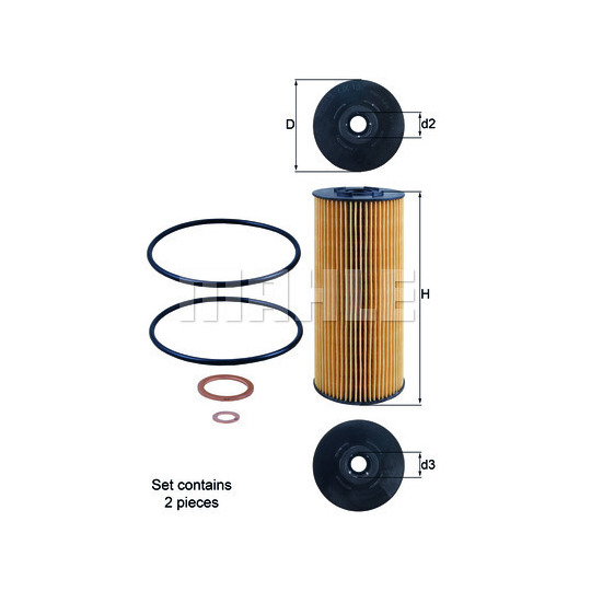 OX 137D1/S - Oil filter 