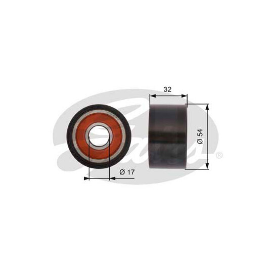 T42167 - Deflection/Guide Pulley, timing belt 
