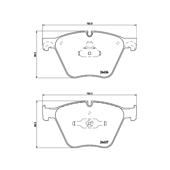 MDB2981 - Brake Pad Set, disc brake 