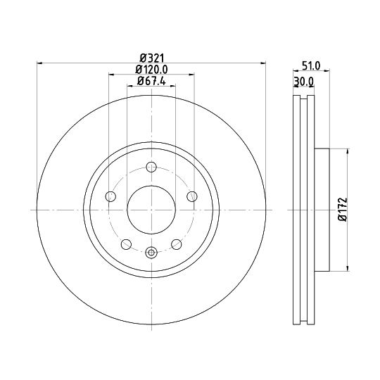 MDC2190 - Brake Disc 