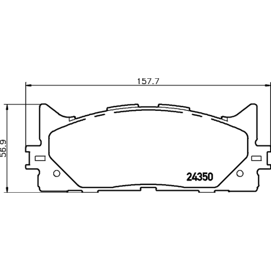 MDB2788 - Brake Pad Set, disc brake 