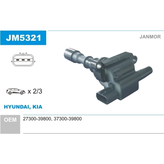 JM5321 - Ignition coil 