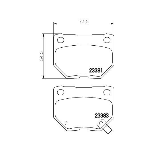 MDB2562 - Piduriklotsi komplekt, ketaspidur 