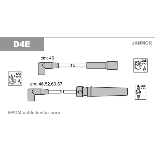 D4E - Ignition Cable Kit 