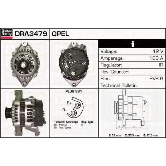 DRA3479 - Generaator 