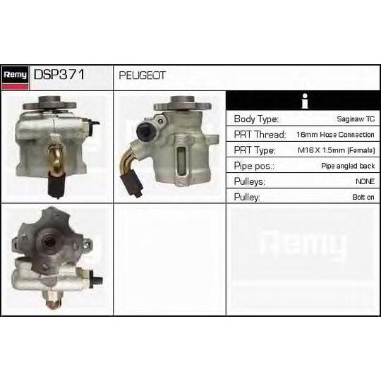 DSP371 - Hydraulic Pump, steering system 