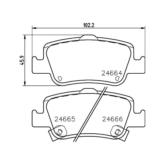 MDB2924 - Brake Pad Set, disc brake 