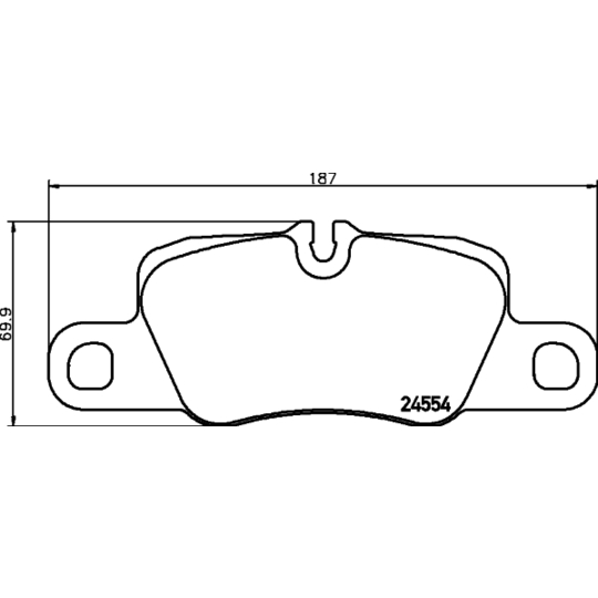 MDB2975 - Piduriklotsi komplekt, ketaspidur 