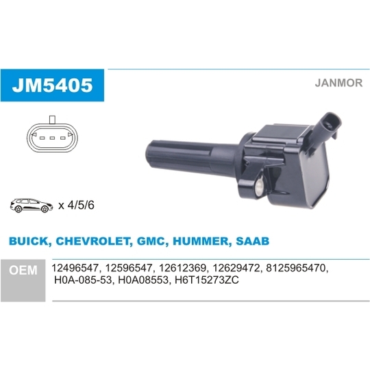 JM5405 - Ignition coil 