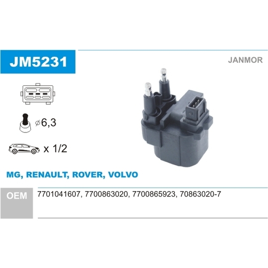 JM5231 - Ignition coil 