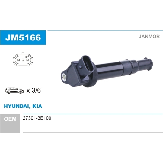 JM5166 - Ignition coil 