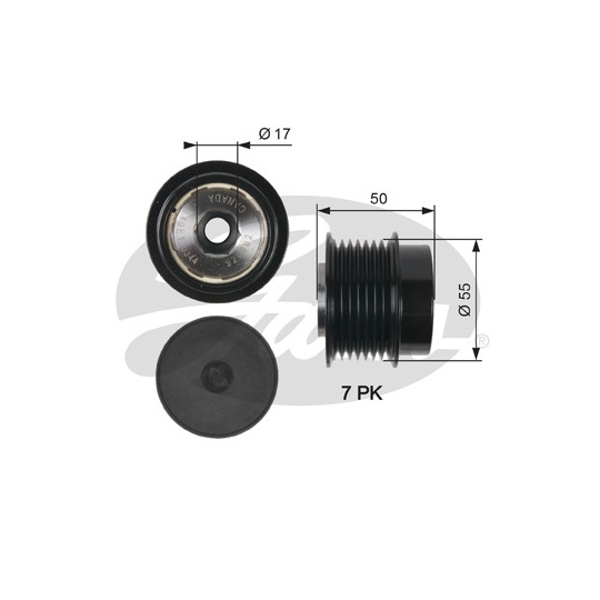 OAP7017 - Alternator Freewheel Clutch 