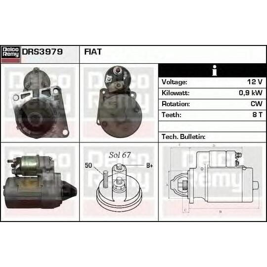 DRS3979 - Startmotor 