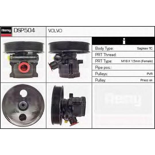 DSP504 - Hydraulic Pump, steering system 