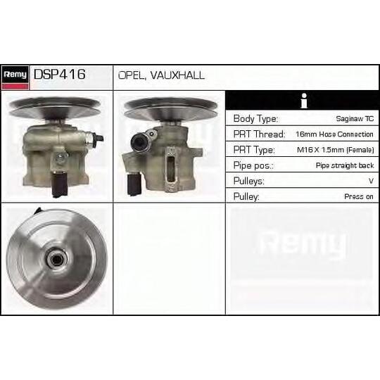 DSP416 - Hydraulic Pump, steering system 
