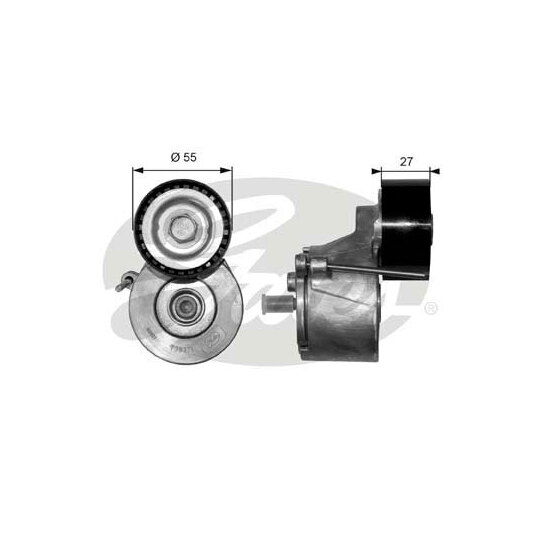 T38371 - Tensioner Pulley, v-ribbed belt 