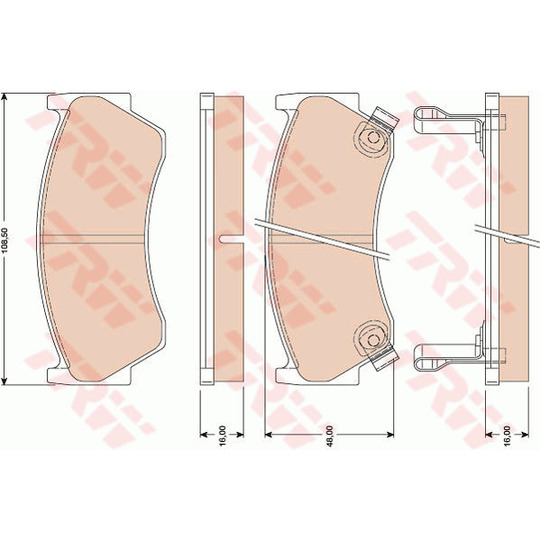 GDB3114 - Brake Pad Set, disc brake 