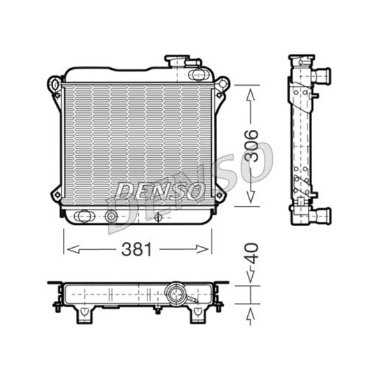 DRM09001 - Radiaator, mootorijahutus 
