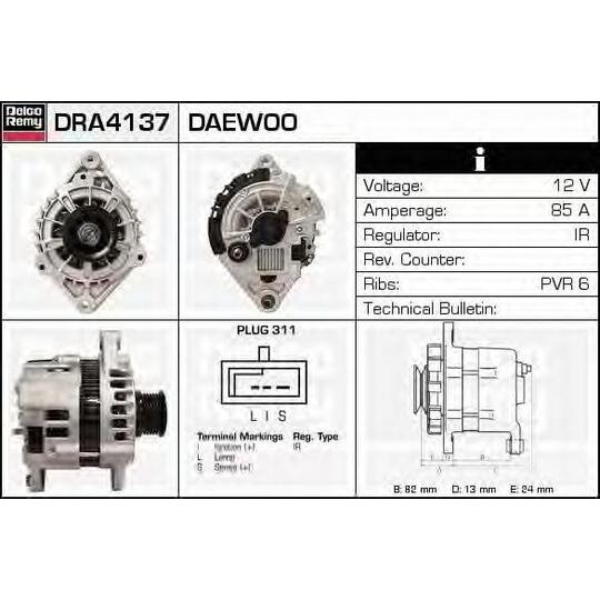 DRA4137 - Alternator 
