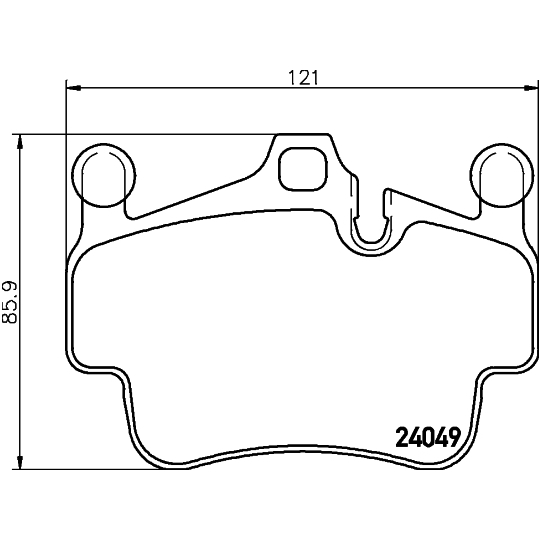 MDB2842 - Brake Pad Set, disc brake 