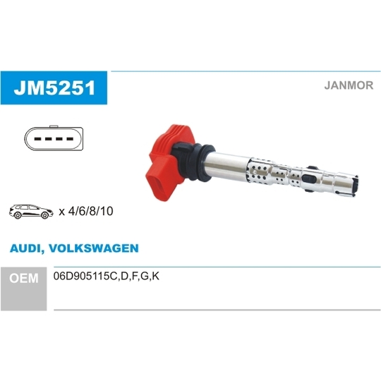 JM5251 - Ignition coil 