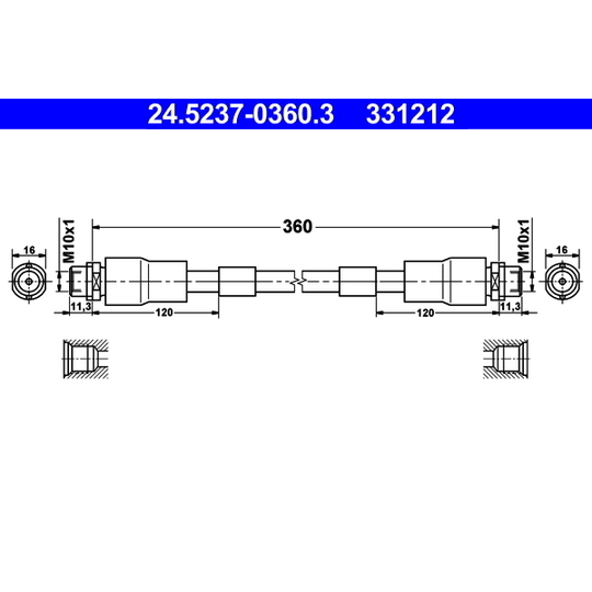 24.5237-0360.3 - Bromsslang 