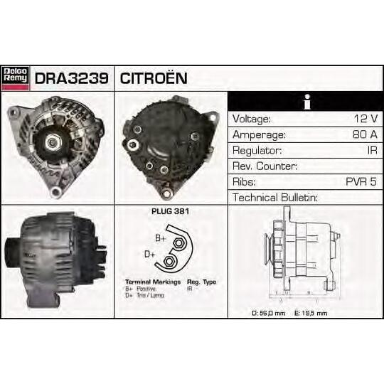 DRA3239 - Alternator 