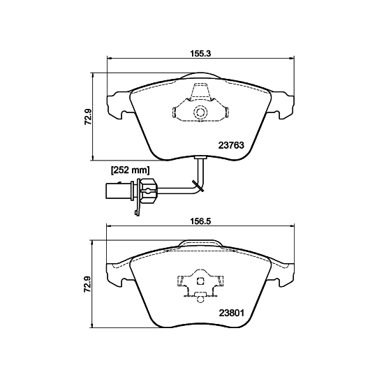 MDB2648 - Brake Pad Set, disc brake 