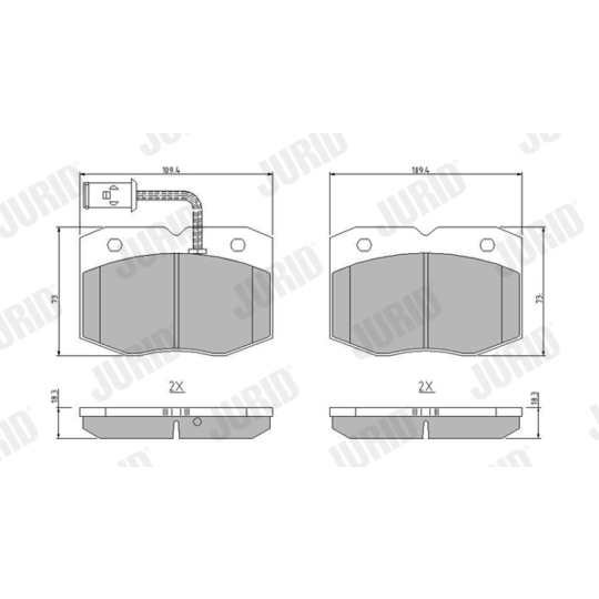 571416J - Brake Pad Set, disc brake 