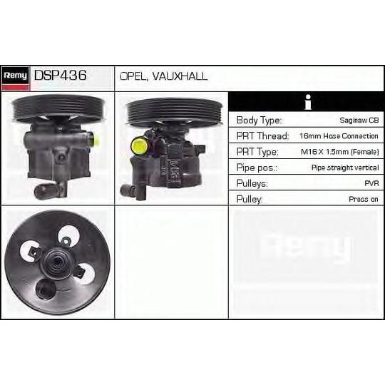 DSP436 - Hydraulic Pump, steering system 