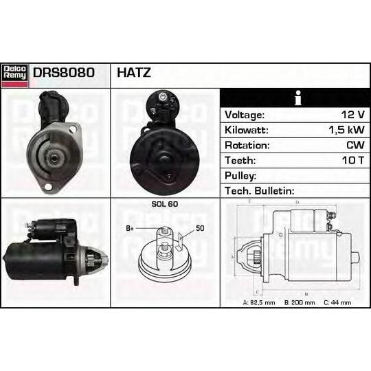 DRS8080 - Startmotor 