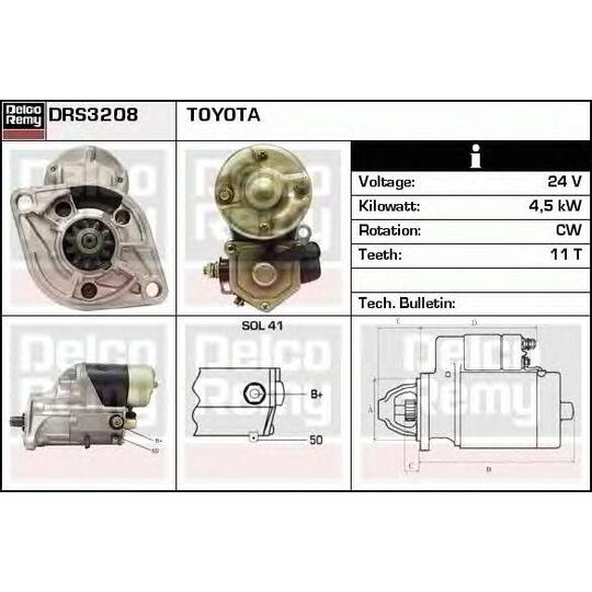 DRS3208 - Startmotor 