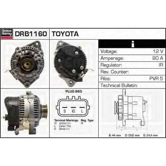 DRB1160 - Alternator 