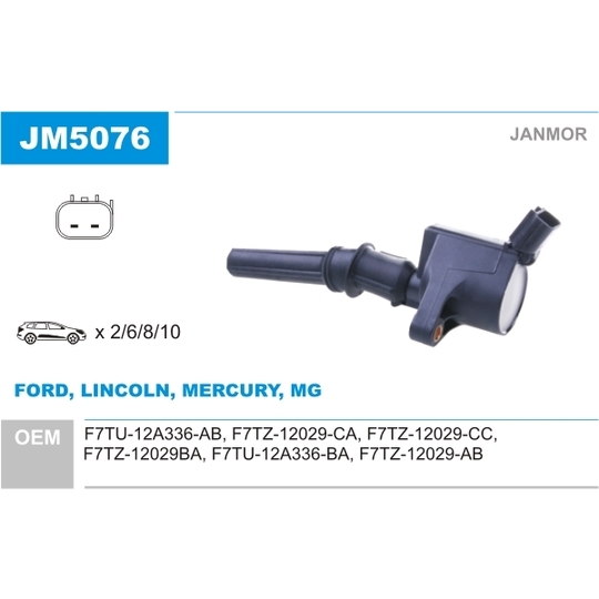 JM5076 - Ignition coil 