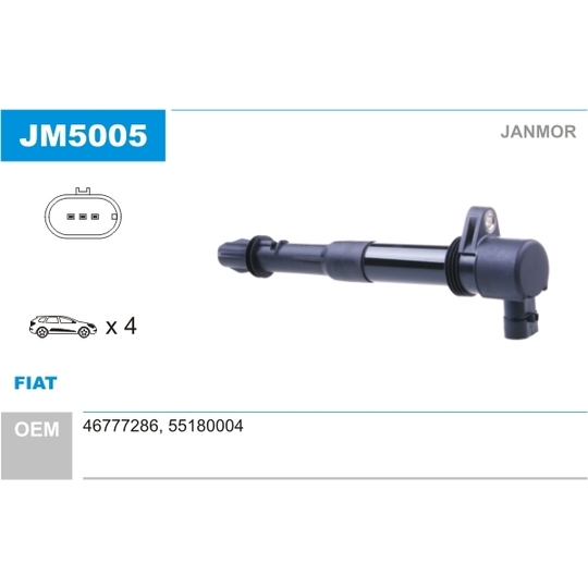 JM5005 - Ignition coil 