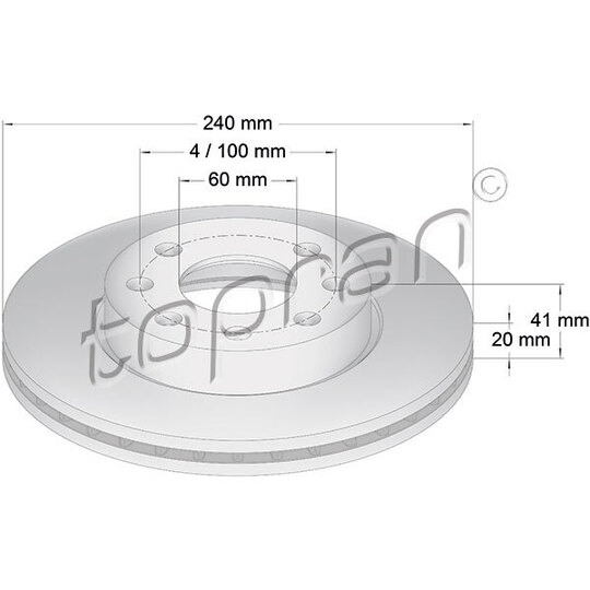 206 121 - Brake Disc 