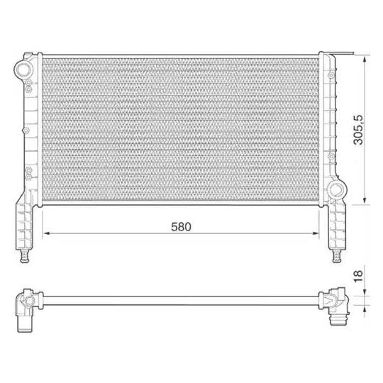 350213181000 - Kylare, motorkylning 